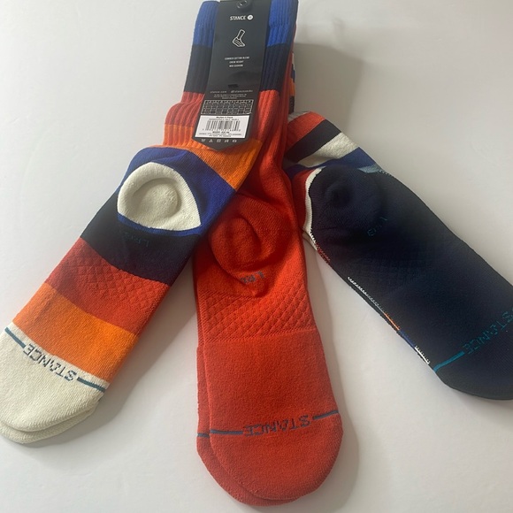 Stance Mullen Casual Cotton Crew Socks 3 pk Large - Picture 7 of 9